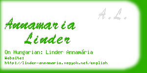 annamaria linder business card